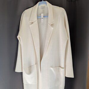 J Crew Ella open-front long sweater-blazer